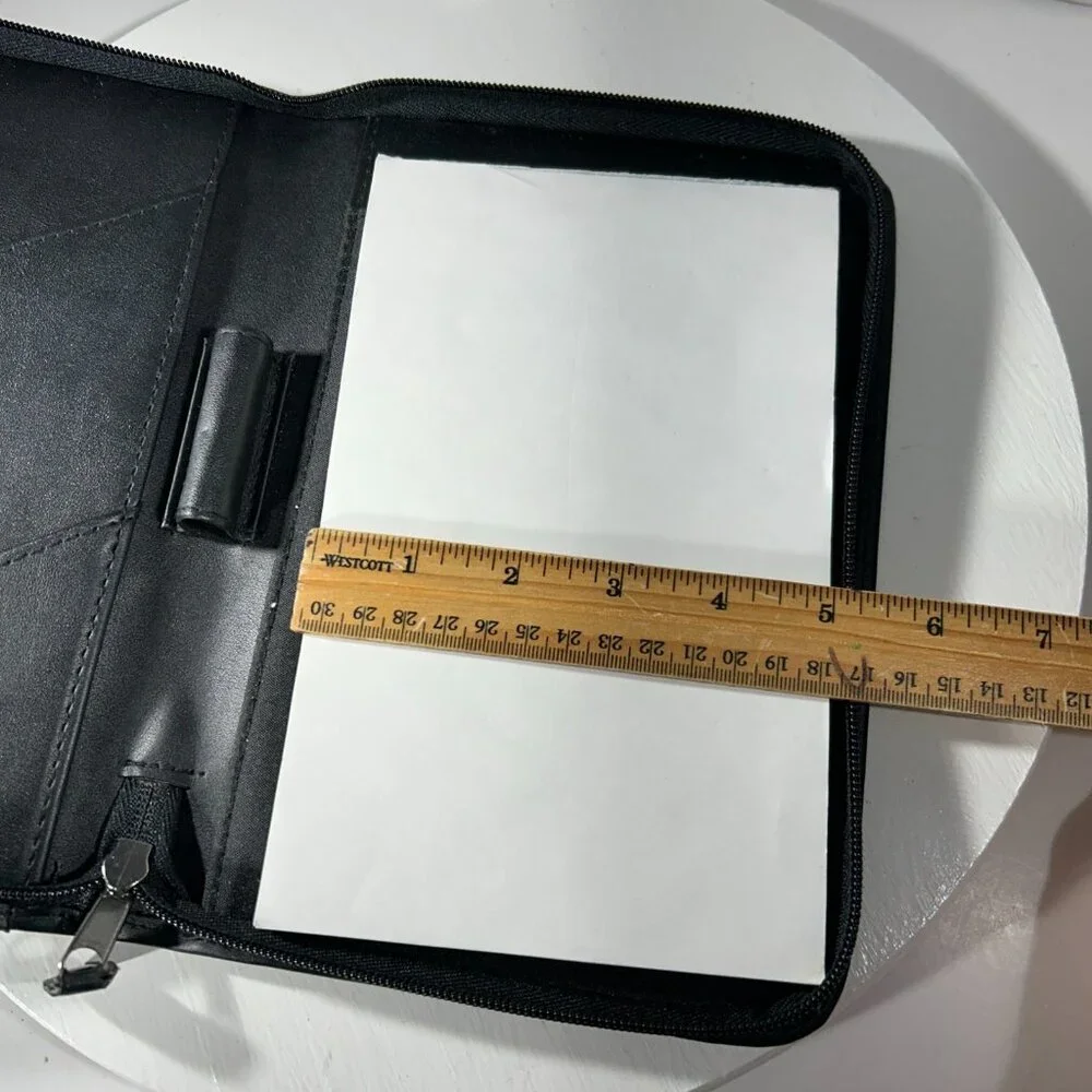 Raytheon Synergy of One Leather Case with Notepad Journal Page Size 8 x 5 BLACK